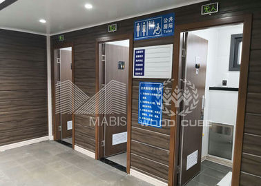 Toaletes modulares pré-fabricados convenientes, toaletes Q550 móveis luxuosos de aço padrão