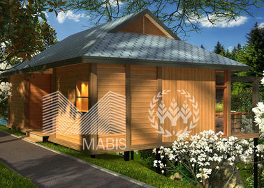A casa de campo luxuosa de aço da casa pré-fabricada Q550, apronta cabines feitas com bom efeito da isolação sadia