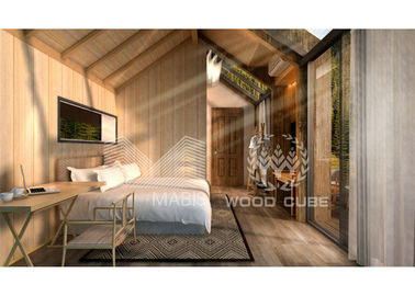 1 tipo casas de madeira pré-fabricadas do quarto, casas do log da casa pré-fabricada do projeto moderno
